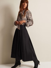 Phase Eight Trinity Pleated Black Skirt - Image 1 of 6