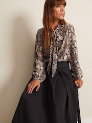 Phase Eight Trinity Pleated Black Skirt - Image 3 of 6