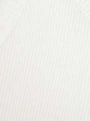 Reiss White Violet 9-13 yrs Cotton Blend Ribbed Vest - Image 6 of 6