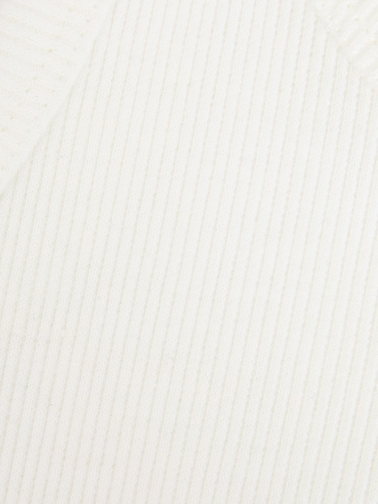 Reiss White Violet 9-13 yrs Cotton Blend Ribbed Vest - Image 6 of 6