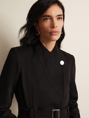 Phase Eight Black Wool Susanna Coat - Image 6 of 6