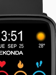 Sekonda Unisex Motion Plus Black Smartwatch With Case And Silicone Strap With LCD Dial - Image 3 of 6