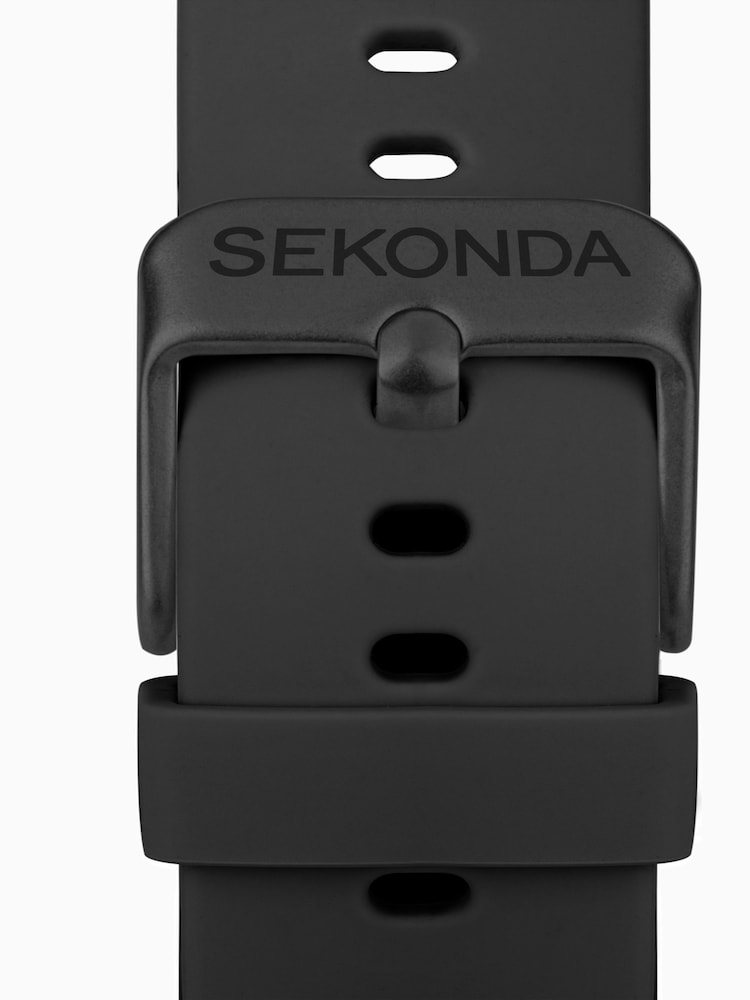 Sekonda Unisex Motion Plus Black Smartwatch With Case And Silicone Strap With LCD Dial - Image 6 of 6
