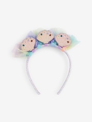 Bright Pink Shell Hair Crown - Image 2 of 4