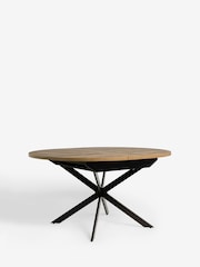 Dark Bronx 4 to 6 Seater Foldable Extending Round Dining Table - Image 7 of 9