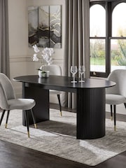 Black Conway 6-8 Extending Dining Table - Image 1 of 10