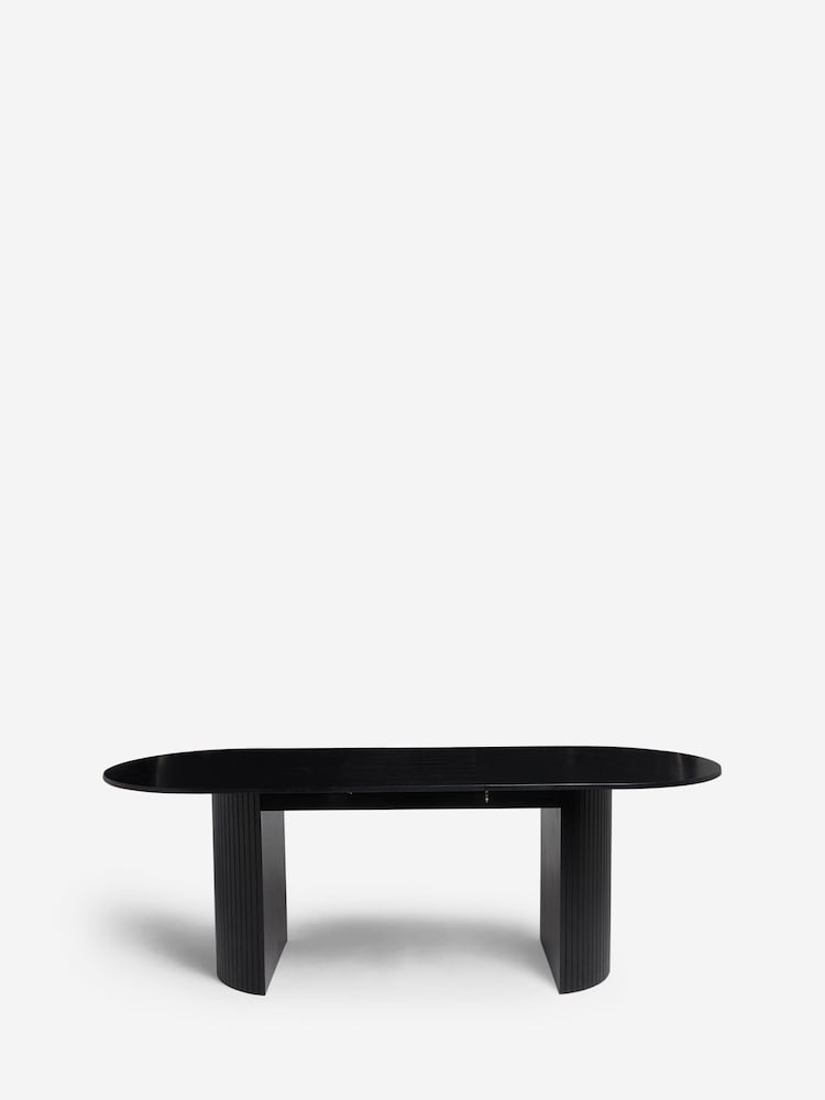 Black Conway 6-8 Extending Dining Table - Image 9 of 9