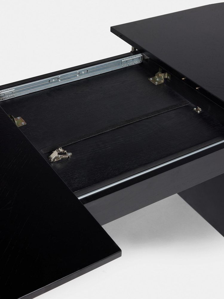 Black Conway 6-8 Extending Dining Table - Image 10 of 10