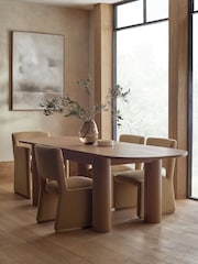 N. Premium Light Natural Aviano 6-8 Seater Extending Dining Table - Image 1 of 9