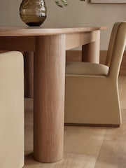 N. Premium Light Natural Aviano 6-8 Seater Extending Dining Table - Image 2 of 9