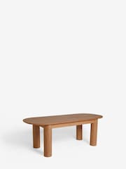 N. Premium Light Natural Aviano 6-8 Seater Extending Dining Table - Image 6 of 9