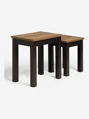 Dark Bronx Oak Effect Nest of Tables - Image 5 of 8