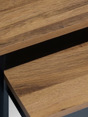 Dark Bronx Oak Effect Nest of Tables - Image 6 of 8