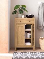 Natural Malvern Oak Effect Slim Sideboard - Image 2 of 8