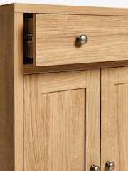Natural Malvern Oak Effect Slim Sideboard - Image 4 of 8