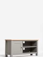 Dove Grey Malvern Oak Effect Up to 50 inch Slim TV Unit - Image 6 of 10