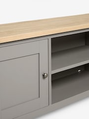 Dove Grey Malvern Oak Effect Up to 50 inch Slim TV Unit - Image 8 of 10