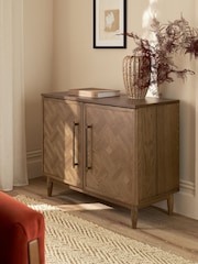 Dark Clayton Oak Marquetry Small Sideboard - Image 2 of 9