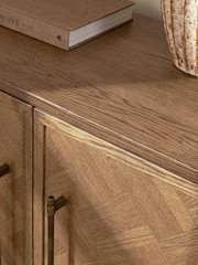 Dark Clayton Oak Marquetry Small Sideboard - Image 4 of 9