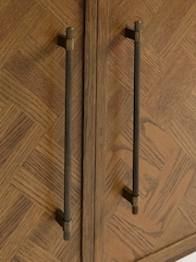 Dark Clayton Oak Marquetry Small Sideboard - Image 9 of 9