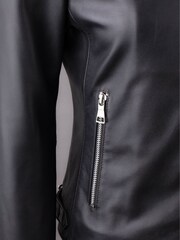 Lakeland Leather Black Tebay Leather Jacket - Image 7 of 8