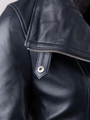 Lakeland Leather Blue Moresby Leather Jacket - Image 6 of 6