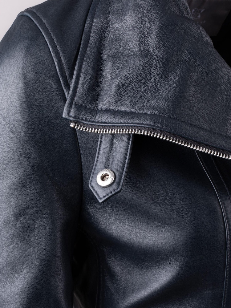Lakeland Leather Blue Moresby Leather Jacket - Image 6 of 6