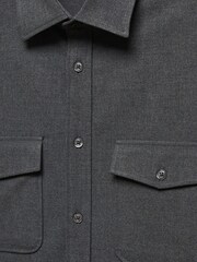 Mango Grey Long Sleeved Button Up Shirt - Image 6 of 6