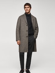 Mango Charcoal Grey Long Sleeved Roll Neck Cable Knit Jumper - Image 3 of 6