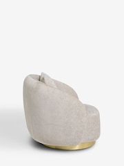 Lipsy Silver Grey Soft Chenille Laurel Accent Chair - Image 5 of 7