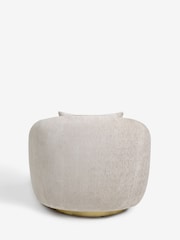 Lipsy Silver Grey Soft Chenille Laurel Accent Chair - Image 6 of 7