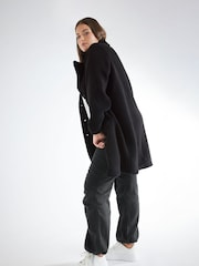 Yours Curve Black Faux Fur Coat - Image 2 of 3