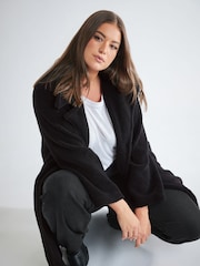 Yours Curve Black Faux Fur Coat - Image 3 of 3