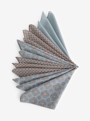 Tile Print Geo Floral Handkerchiefs 5 Pack - Image 2 of 3