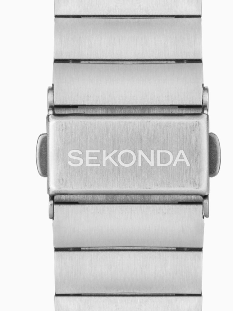 Sekonda Unisex Silver Tone Motion Plus Smart Watch With Case And Stainless Steel Bracelet With LCD Dial - Image 6 of 6