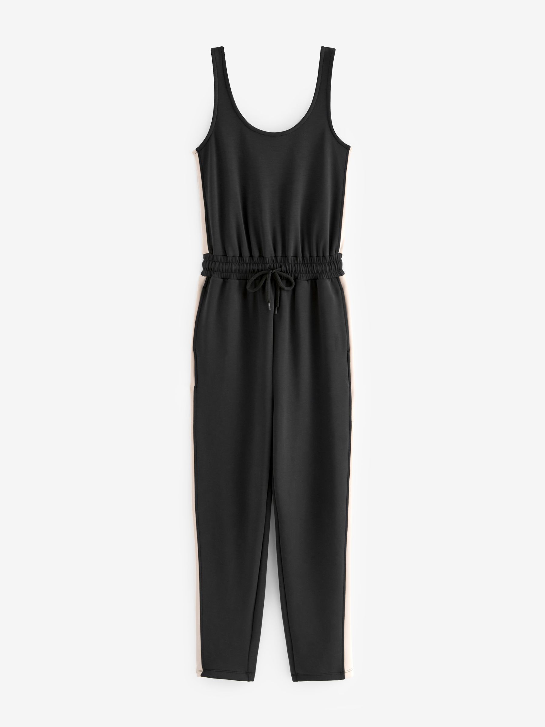 Buy Charcoal Grey Jersey Side Stripe Jumpsuit from Next Luxembourg