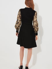 Joe Browns Black Celeste Velvet Dress - Image 4 of 7