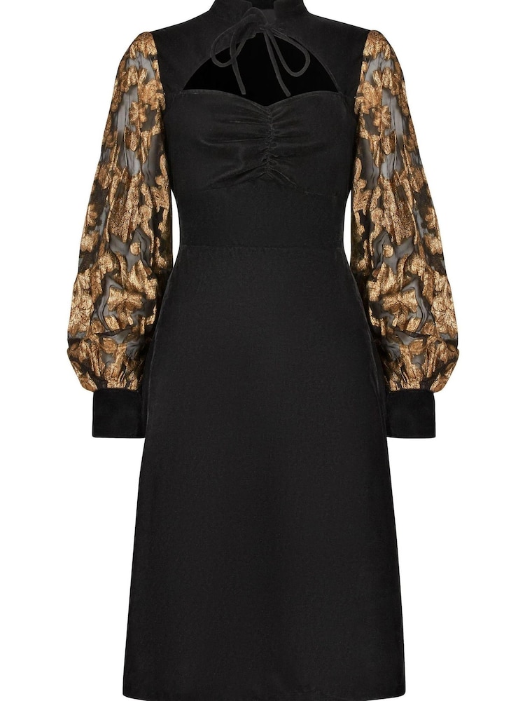 Joe Browns Black Celeste Velvet Dress - Image 7 of 7