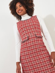 Joe Browns Red Chic Check Dress - Image 6 of 7