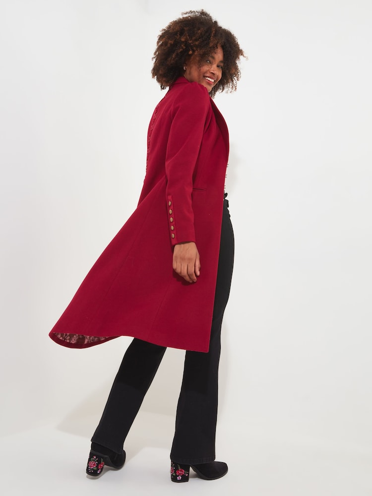 Joe Browns Red Oh So Sophisticated Coat - Image 5 of 8