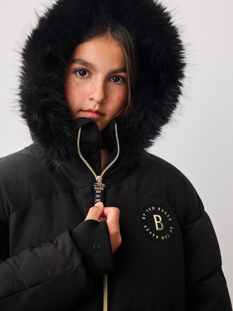 Baker by Ted Baker Black Shower Resistant Coat - Image 10 of 16