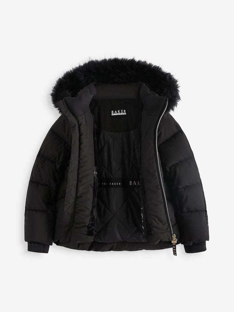 Baker by Ted Baker Black Shower Resistant Coat - Image 12 of 16
