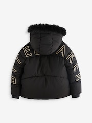 Baker by Ted Baker Black Shower Resistant Coat - Image 13 of 16