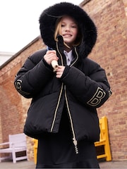 Baker by Ted Baker Black Shower Resistant Coat - Image 3 of 16