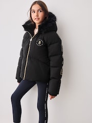 Baker by Ted Baker Black Shower Resistant Coat - Image 7 of 16