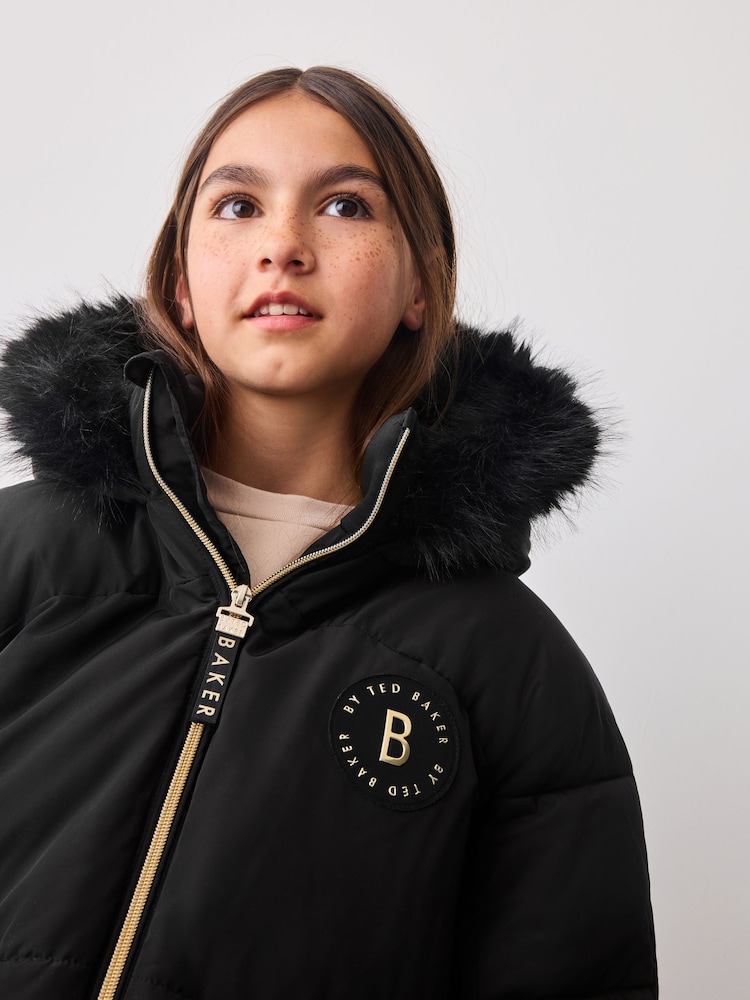 Baker by Ted Baker Black Shower Resistant Coat - Image 9 of 16