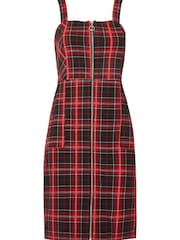 Joe Browns Red Check It Out Zip Up Dress - Image 7 of 7