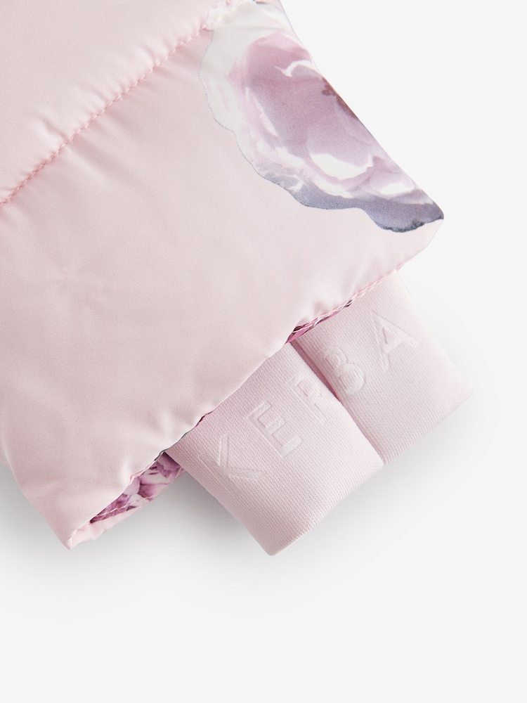 Baker by Ted Baker Pink Floral Padded Coat - Image 13 of 16