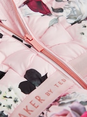 Baker by Ted Baker Pink Floral Padded Coat - Image 16 of 16