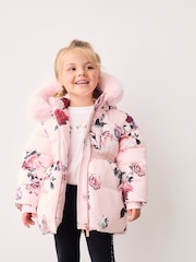 Baker by Ted Baker Pink Floral Padded Coat - Image 4 of 16